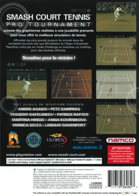 Smash Court Tennis - Pro Tournament box cover back